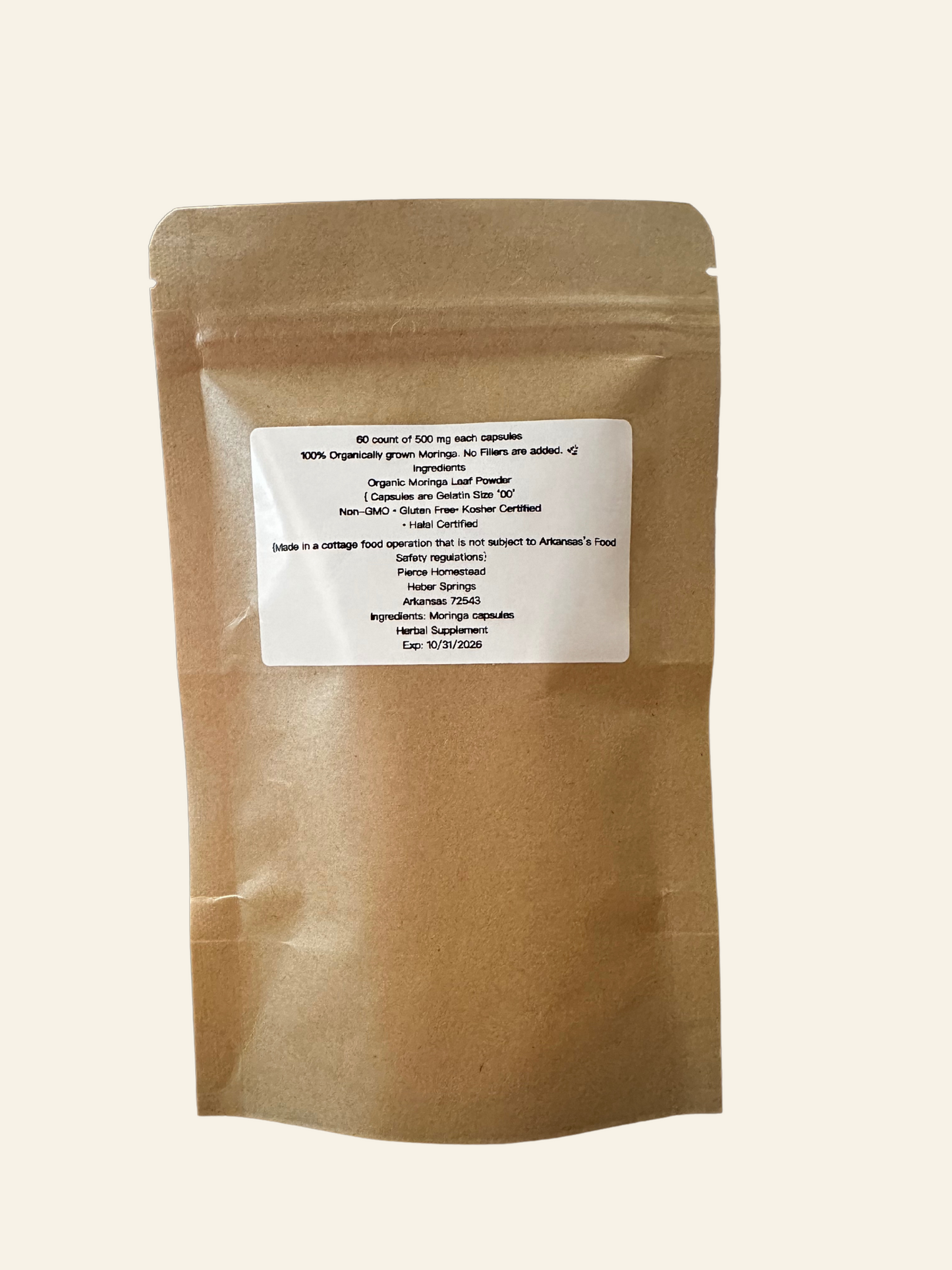 Moringa Capsules – 60 Capsules (30-Day Supply)